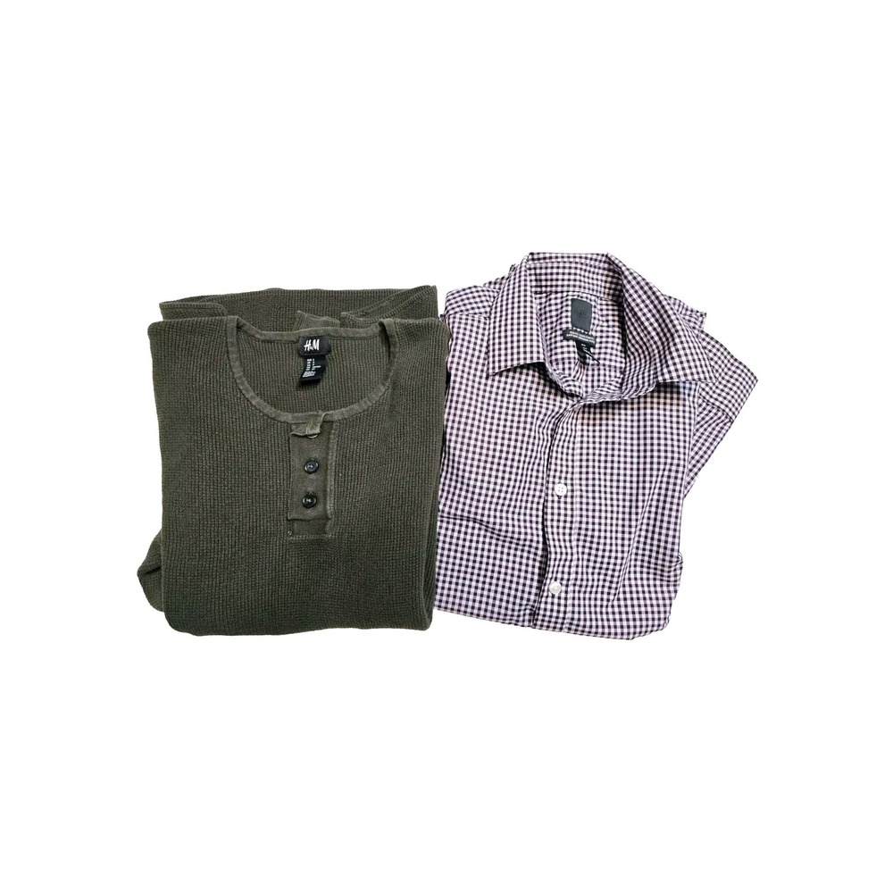 H&M  Long Sleeves Shirt Sweater  Size Small Men's  Lot Of 2